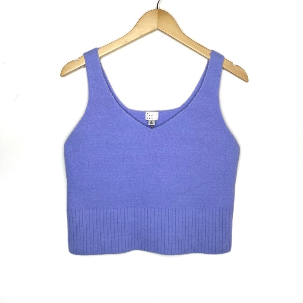 Target •A New Day• Lavender Cropped Sweater Tank Top Size Medium